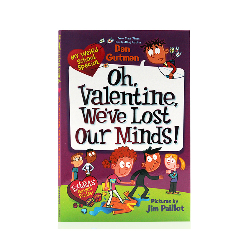 进口英文原版正版疯狂学校真实百科 My Weird School Special: Oh, Valentine, We've Lost Our Minds!儿童课外阅读初级章节书