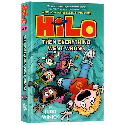 HILO系列5 然后一切都错了英文原版小说 Hilo Book 5 Then Everything Went Wrong 儿童全彩漫画桥梁章节小说进口英语书籍精装版