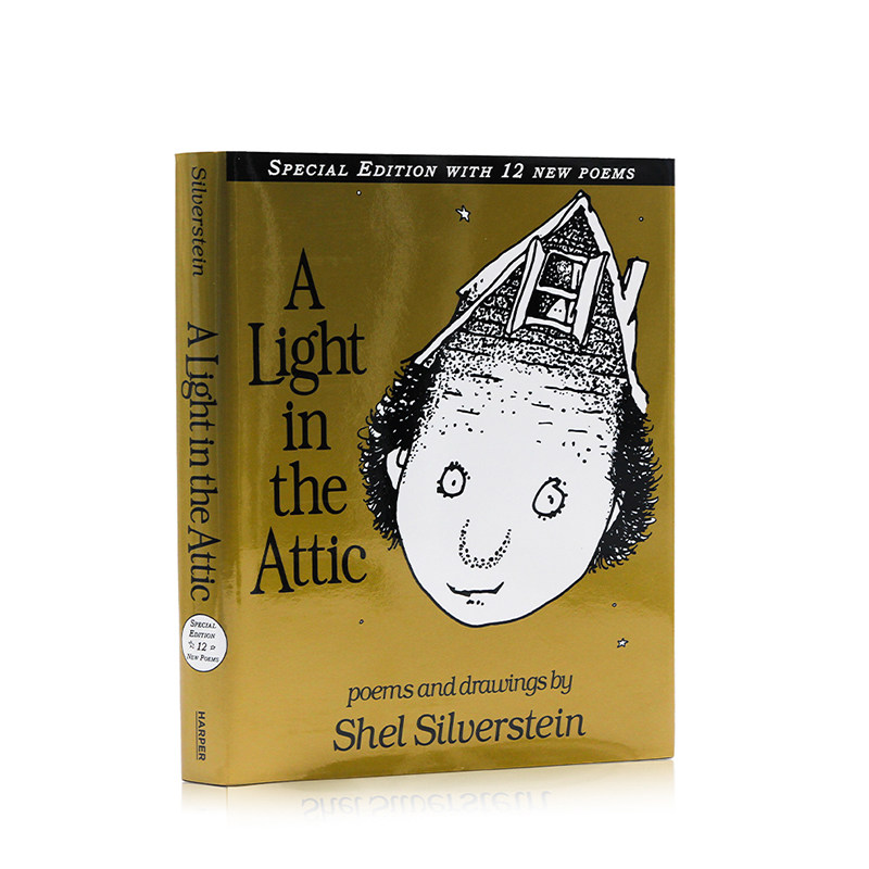 进口英文原版 阁楼上的光 A Light in the Attic 谢尔·希尔弗斯坦经典童诗绘本 精装 爱心树同作者 儿童诗歌集 英语启蒙 亲子共读