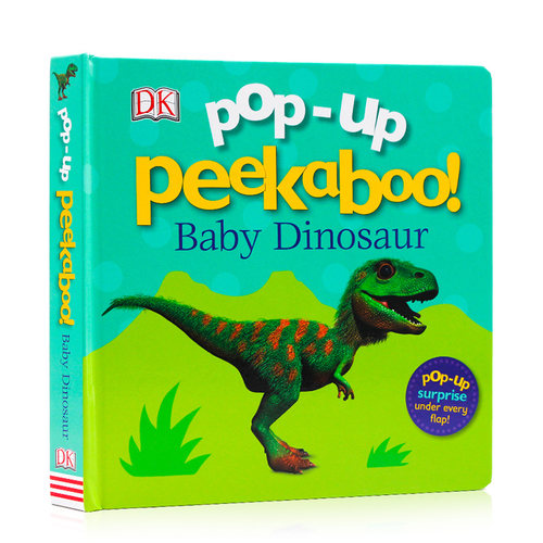 DK儿童书系列 恐龙立体书 Pop-Up Peekaboo! Baby Dinosaur英文原版绘本 躲猫猫立体纸板翻翻书 儿童恐龙科普百科英语启蒙绘本