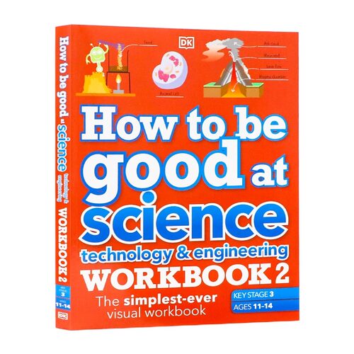 DK出品 科学 技术与工程练习册2 英文原版 How to be Good at Science Technology Engineering Workbook 2 青少年创新思维教辅书