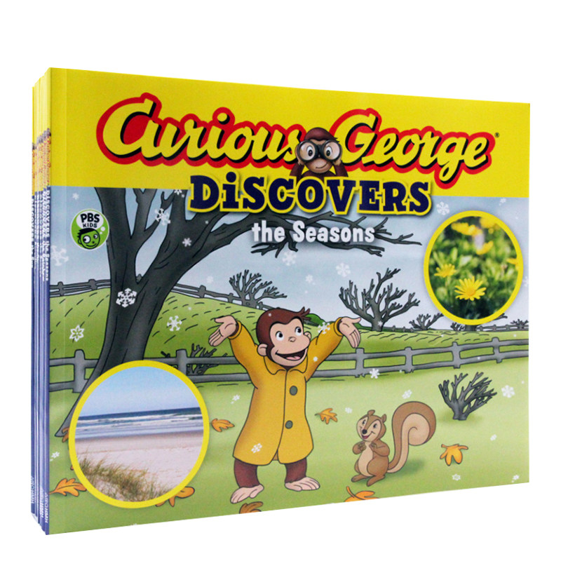 进口英文原版正版 好奇猴乔治 curious george discovers 乔治猴的