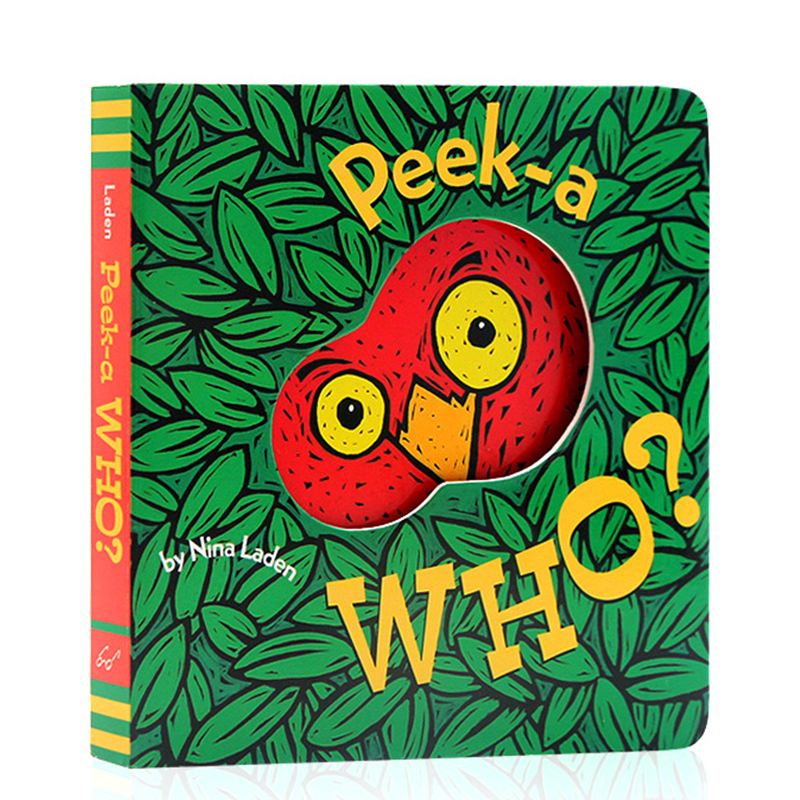 猜猜我是谁 Peek a Who？躲猫猫洞洞书进口英文原版正版  Peek-A-Who?早教纸板书绘本 进口正版书籍