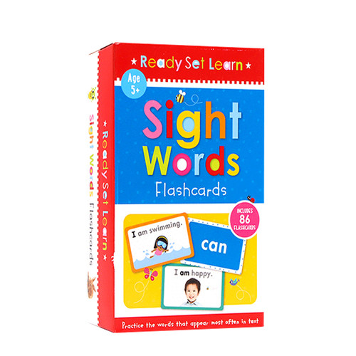 进口英文原版正版 Flash Cards配套字卡Sight Words Flashcards常见高频词汇关键词学习卡片学前幼儿园启蒙高效英语
