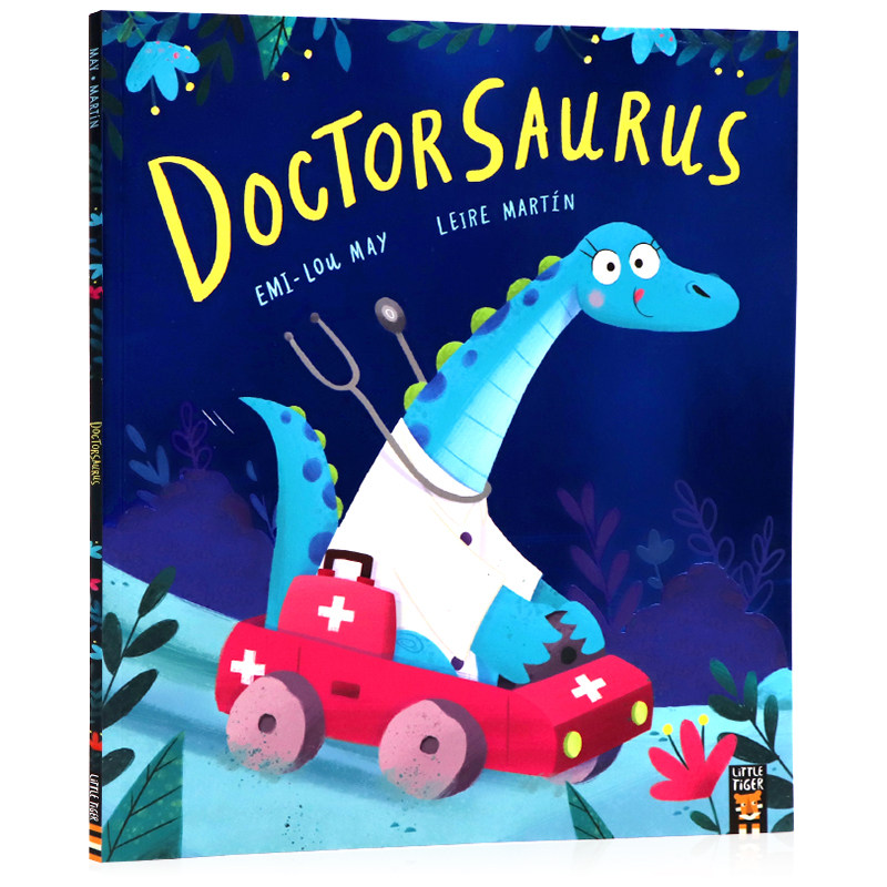 进口英文原版正版绘本龙博士  doctorsaurus 儿童英语启蒙绘本 亲子