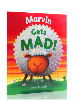 进口英文原版正版 Marvin Gets MAD 小绵羊生气了 作者 Joseph Theobald 出版社 Bloomsbury平装大开 情绪控制绘本图画书