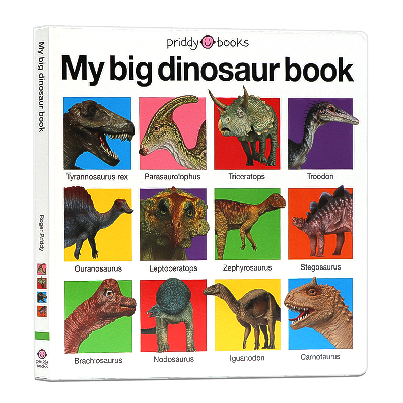 我的大本恐龙书 英文原版绘本 My Big Dinosaur Book 低幼早教恐龙认知启蒙 儿童英语启蒙 图画书 精装大开本纸板书Priddy Books 书籍/杂志/报纸 儿童读物原版书 原图主图