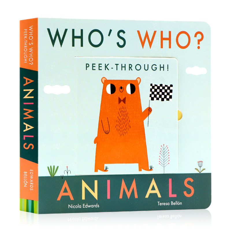 偷偷看系列动物翻翻书 whos who peek through animals 英文原版绘本