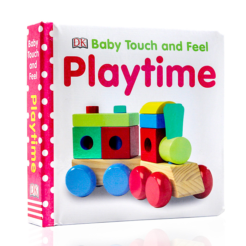 英文原版绘本 DK出品 Baby Touch and Feel:Playtime 游戏时间幼儿英语启蒙触摸纸板书 撕不烂 感官智力开发 0-3岁 早教益智