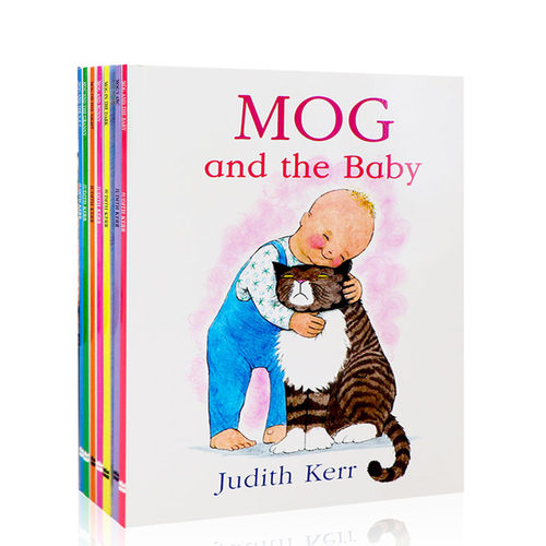 小猫莫格8册套装 Mog and the baby 进口英文原版正版 儿童英语启蒙图画故事绘本书 亲子阅读 老虎来喝下午茶同作者 Judith Kerr