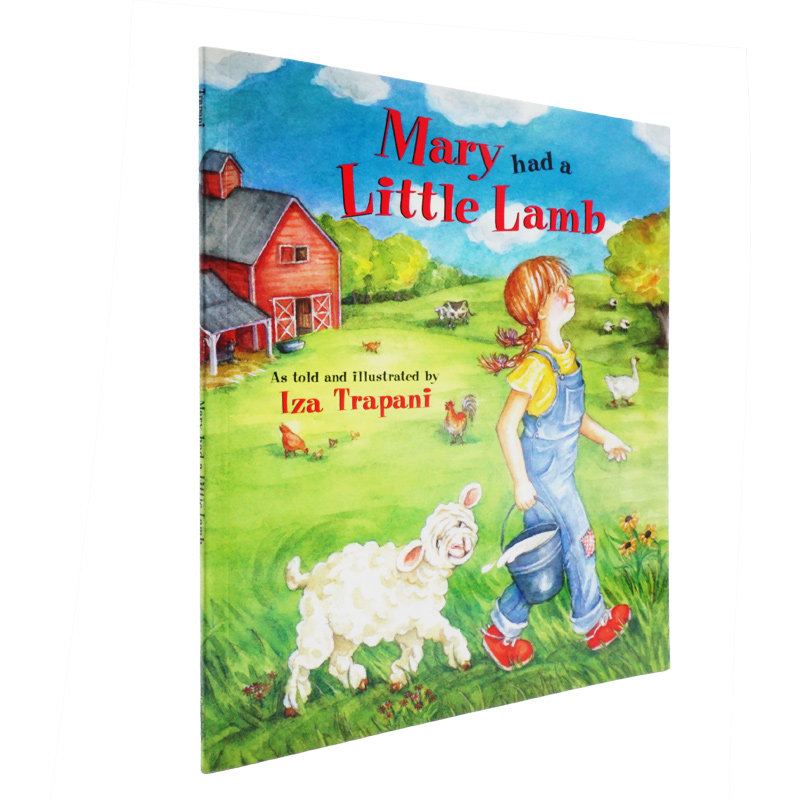 进口英文原版绘本 mary had little lamb 玛丽有一只小羊 幼儿童启蒙