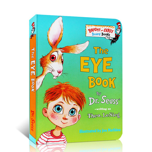 进口英文原版正版 The Eye Book 眼睛书 Bright and Early 系列Board Books纸板书Dr.Seuss苏斯博士英语启蒙绘本Random House