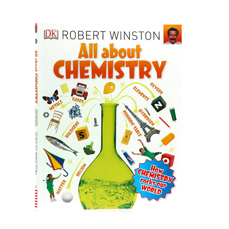 DK 关于化学All About Chemistry进口英文原版儿童化学科普书籍化学知识学习认知元素周期表炼金术有趣的科学有趣的化学这就是元素