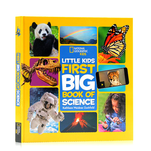 进口英文原版正版 美国国家地理 National Geographic Little Kids First Big Book of science 儿童百科普彩色绘本 精装大开本