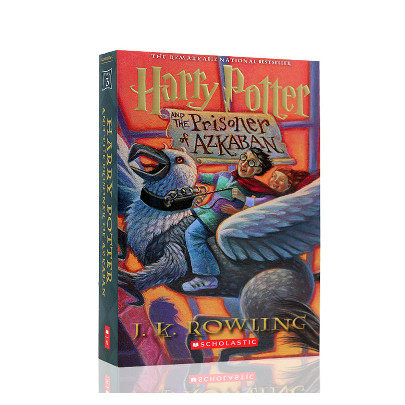 进口英文原版正版 Harry Potter and the Prisoner of Azkaban哈利波特与阿兹卡班囚徒3美国版 J.K. Rowling罗琳青少年电影小说-封面