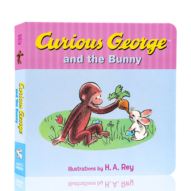 bunny 纸板书 好奇的乔治系列好奇猴乔治和兔子 廖彩杏汪培珽推荐英语