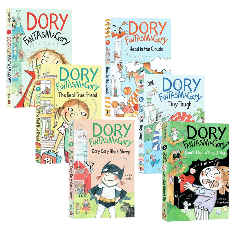 多莉幻想曲1-6册套装 Dory Fantasmagory 英文原版章节桥梁书 幽默校园成长故事美国图书馆协会最佳童书儿童课外阅读初级章节小说