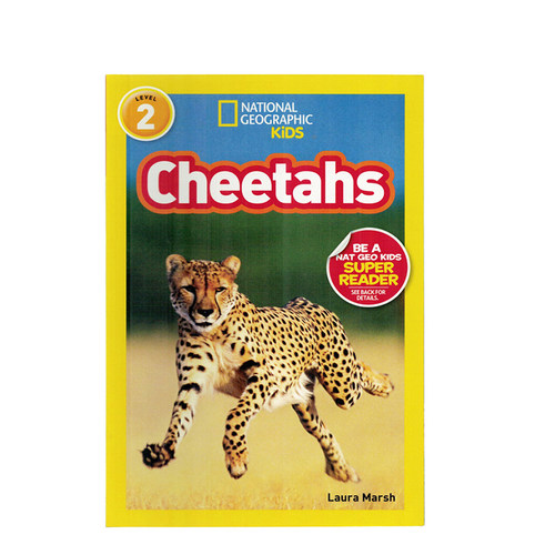 进口英文原版正版绘本National Geographic Kids Level2:Cheetahs 国家地理分级阅读 少儿科普百科英语童书