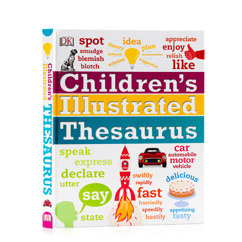 DK儿童图解同义词词典 英文原版 Children's Illustrated Thesaurus  儿童英语学习工具书 分类词词典精装 少儿百科8-14岁