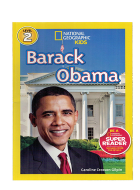 进口英文原版正版绘本 National Geographic Kids Level2:Barack Obama 国家地理分级阅读初阶 儿童英语启蒙绘本