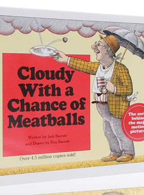 阴天有时下肉丸 Cloudy With a Chance of Meatballs  进口英文原版绘本 平装 儿童图画故事书 亲子共读
