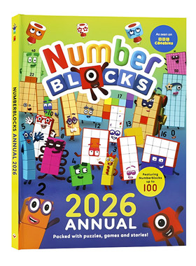 数字积木年鉴手册2026英文原版 Numberblocks Annual 2026 幼儿童卡通动画益智早教数学启蒙绘本 数字认知趣味读物益智谜题游戏书