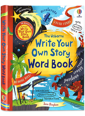 如何写一个精彩的故事 Usborne Write your own story word book 英语写作词汇学习工具书单词练习实操笔记本英文学习指南技巧