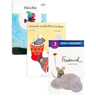 李欧李奥尼 Alexander and 英文原版 Frederick 鱼就是鱼 小墨鱼 田鼠阿佛 3册 绘本 Fish Wind the Mouse Lionni Leo