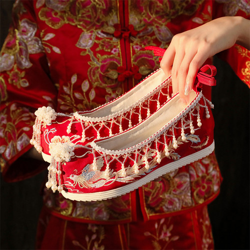 樾风华秀禾婚鞋汉服鞋子女新娘鞋
