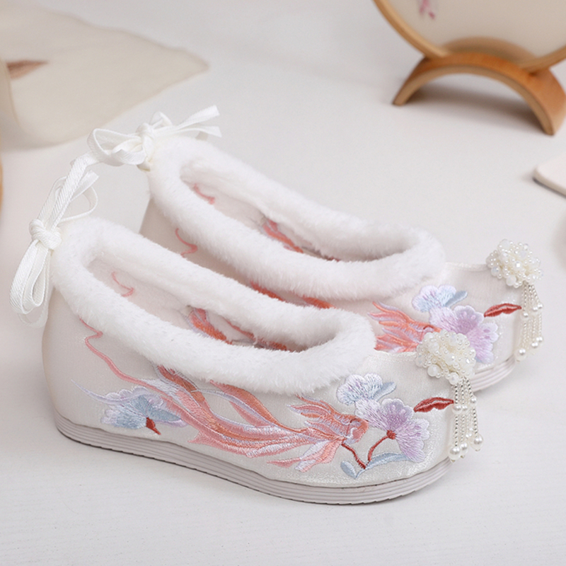 加绒汉服鞋樾风华冬季古装高跟