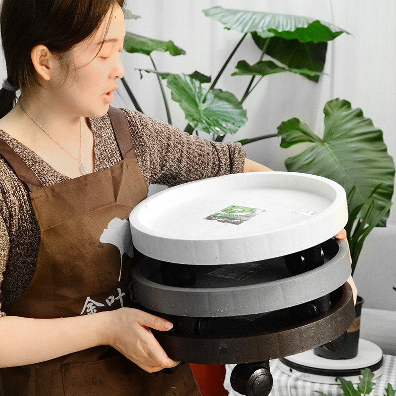 滑轮底盘花托底盘旋转园艺用品图片