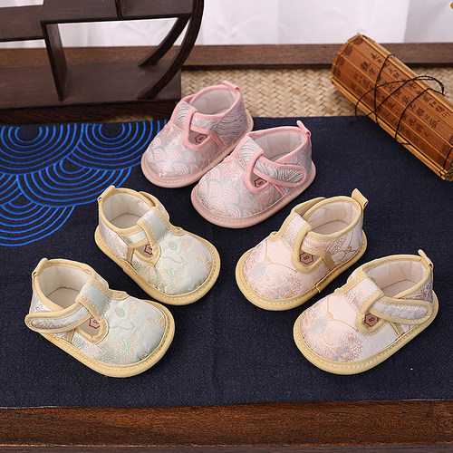 国风春季新款婴儿软底布鞋