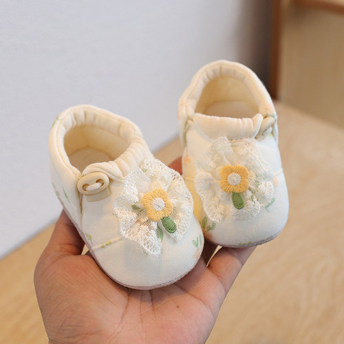 男女宝软底鞋松紧带布鞋0-1岁