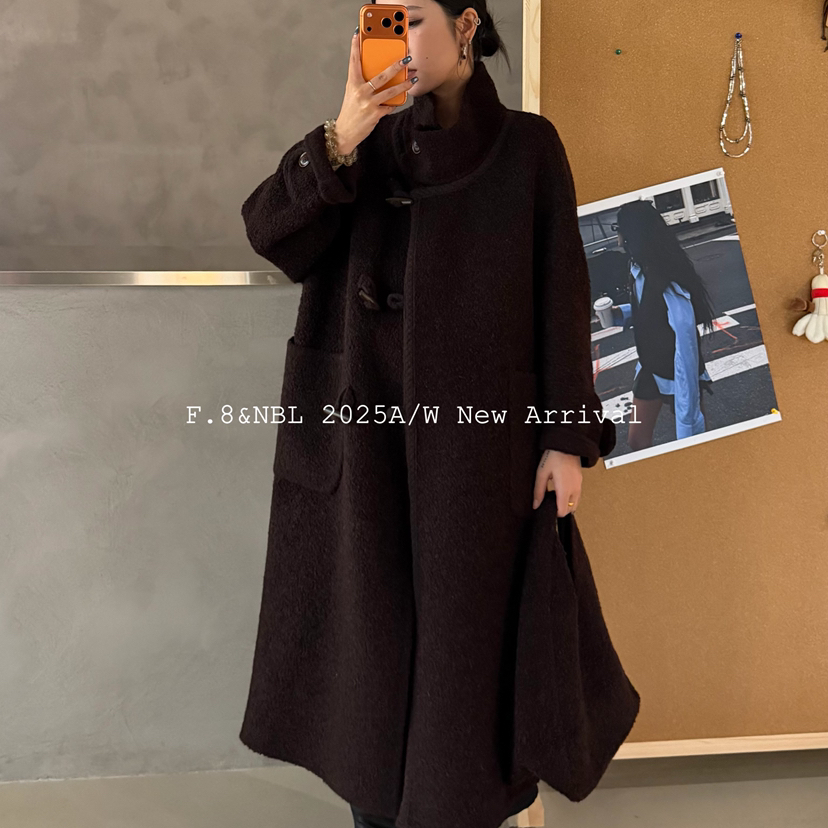 多多复古风气质时尚羊毛外套(配包包)（含85绵羊毛）25-R060