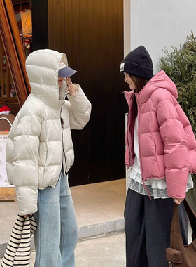 多多韩版泡芙羽绒服连帽面包服小个子加厚保暖羽绒服外套56612