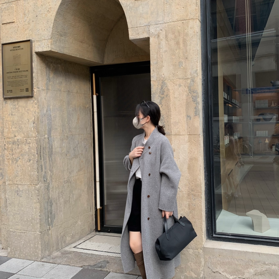 多多设计款羊绒羊毛外套(配腰带)（含95澳毛）(羊绒5)YS1-5588-1