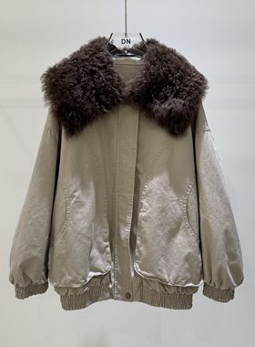 多多派克服保暖羽绒服外套(配可拆托斯卡纳皮毛一体毛领)NN66022