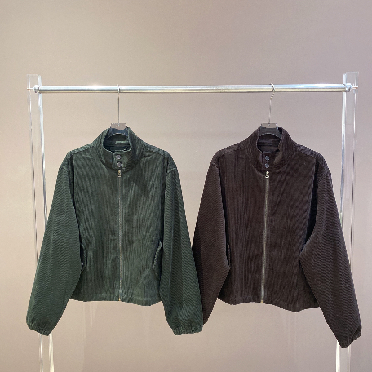 多多冬上新复古风灯芯绒立领短外套36096