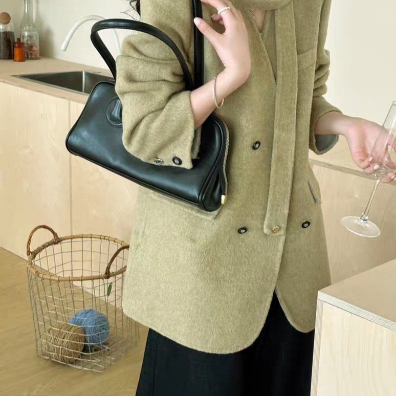 多多带V领西装款羊毛外套(配飘带)（含100澳毛）L-CP774,女装/女士精品,羽绒服,淘宝优惠券,粉丝福利购,淘宝优惠卷