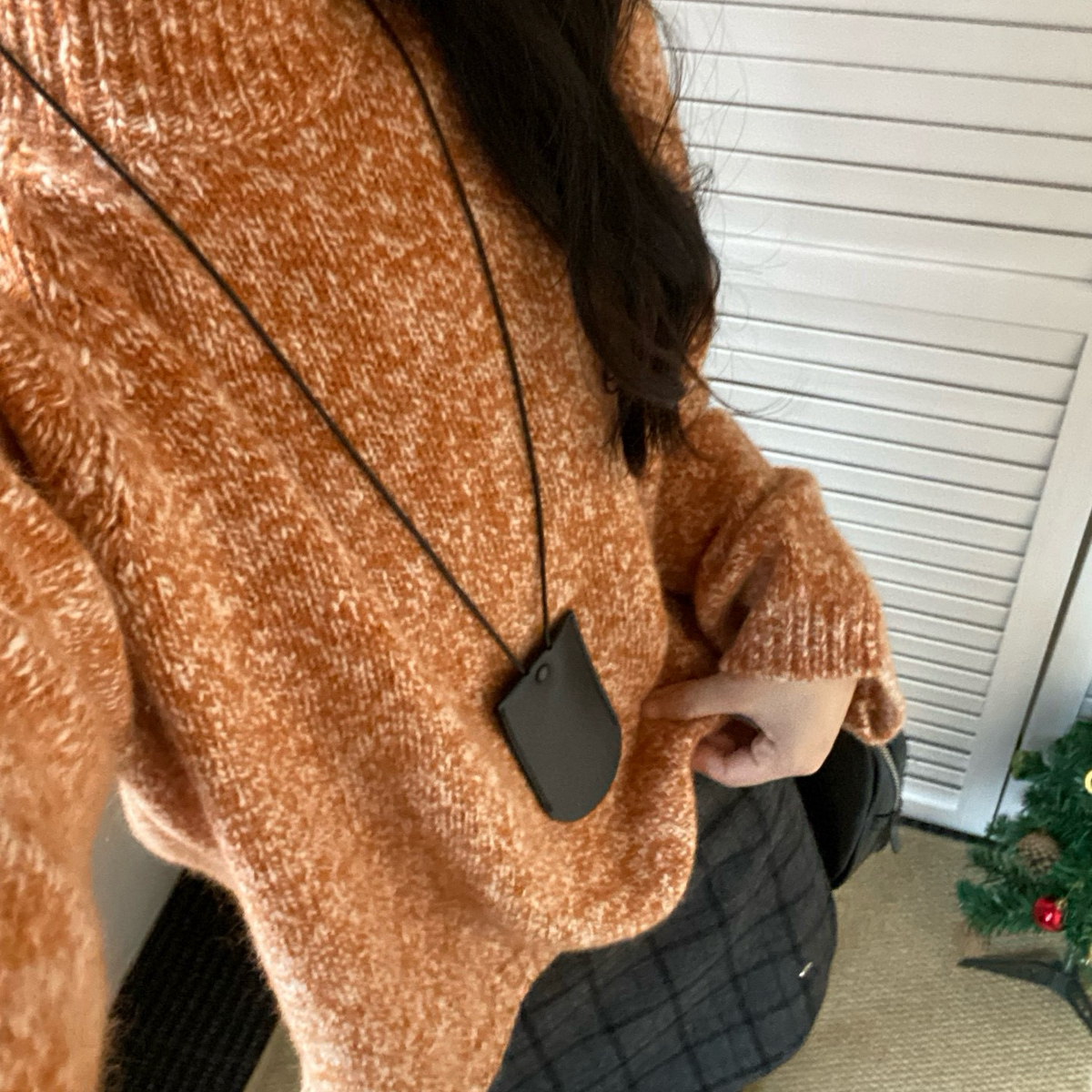 多多小众设计针羊驼浣熊定制花纱半高领毛衣(含72.6羊毛)M2-916