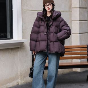多多240克充绒量加厚蓬松泡芙中长款面包服保暖羽绒服外套25827