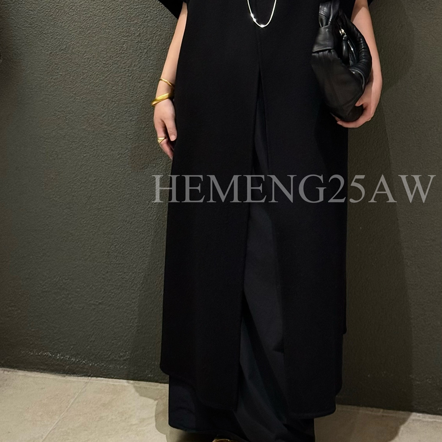 多多设计一粒扣长款大衣羊毛外套（含70澳毛）HE801