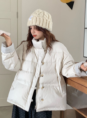 多多冬上新2025简约百搭宽松休闲韩系160g保暖羽绒服外套08911