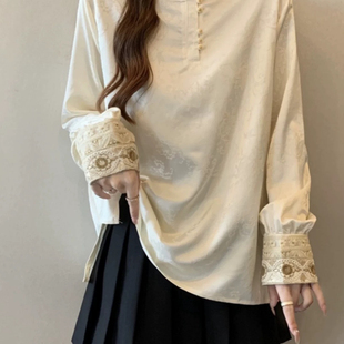 多多26年春款女装新中式国风刺绣上衣小衫(不含下装)CS-LLY-1