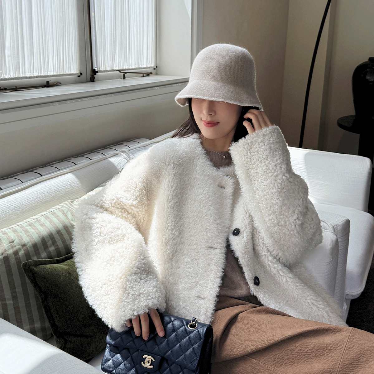 多多暖皮毛一体外套(配礼品四件套)(不排单速发)QYM999