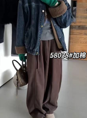 多多复古工装风宽松加棉牛仔外套58038