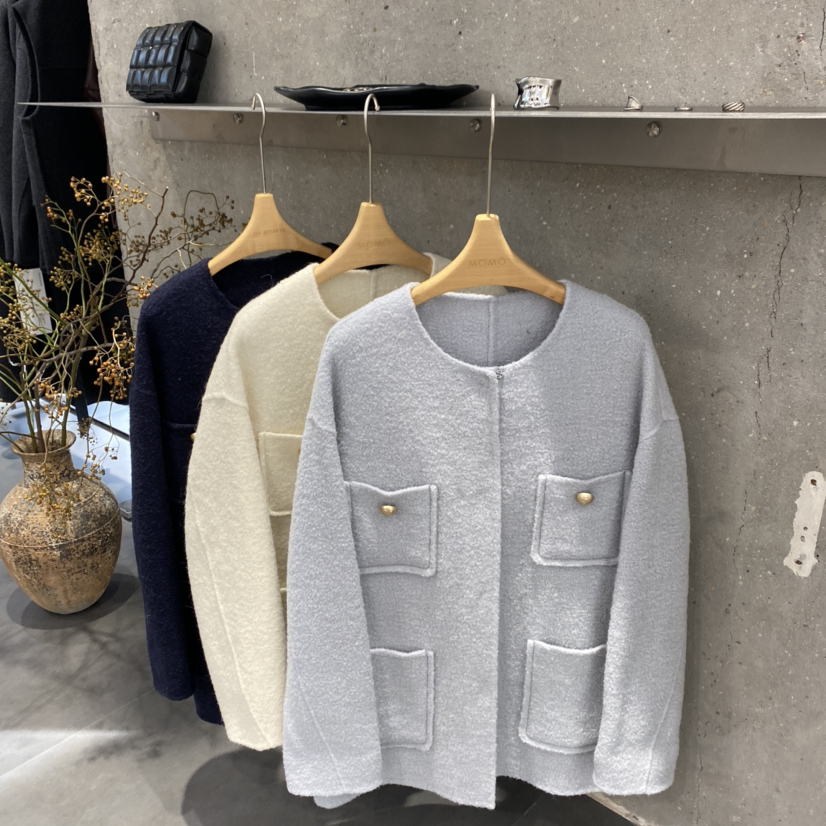 多多店宽松羊毛外套（含9.3羊驼毛）(69.9羊毛)molan沫澜-257SM57