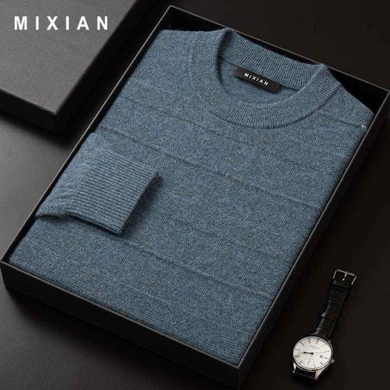 圆领针织打底加厚毛衣秋冬羊绒衫