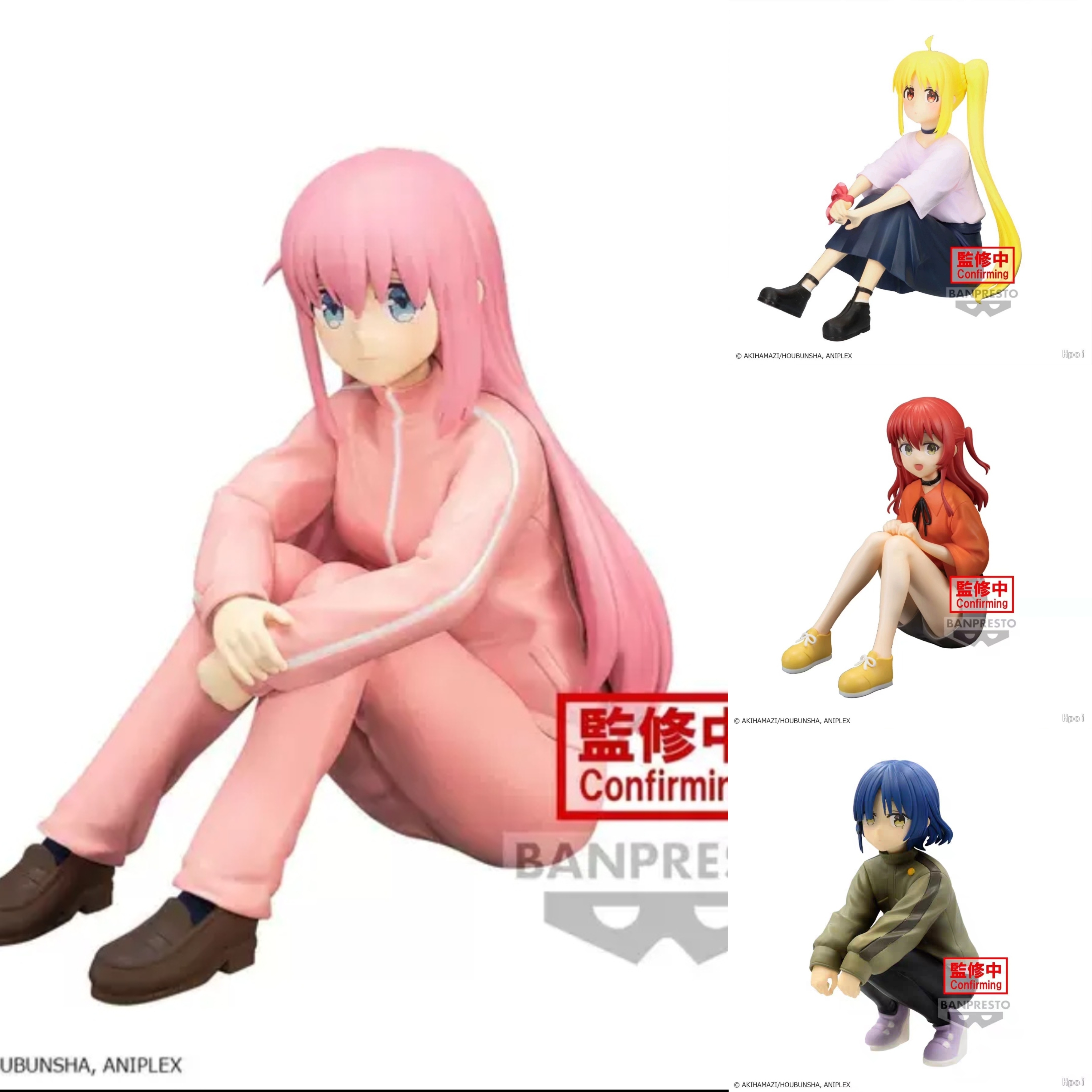 现货眼镜厂孤独摇滚后藤独虹夏喜多郁代山田凉蹲坐姿景品手办