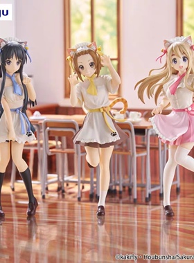 现货FuRyu轻音少女TTI秋山澪平泽唯田井中琴吹猫耳女仆景品手办